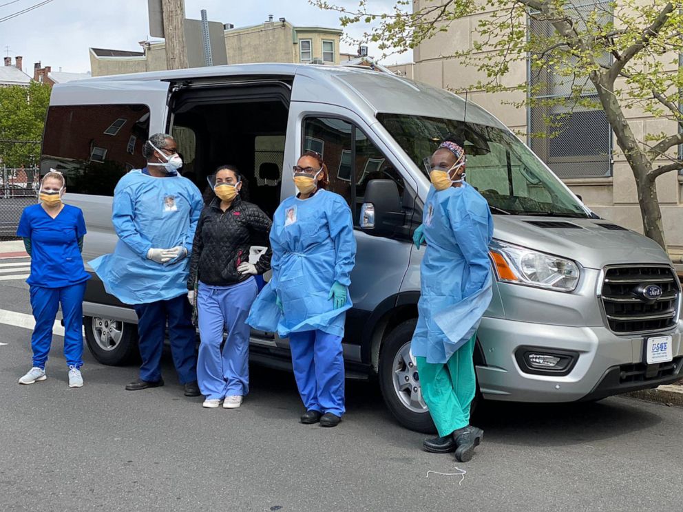 PHOTO: Dr. Stanford and her team outside their testing van.