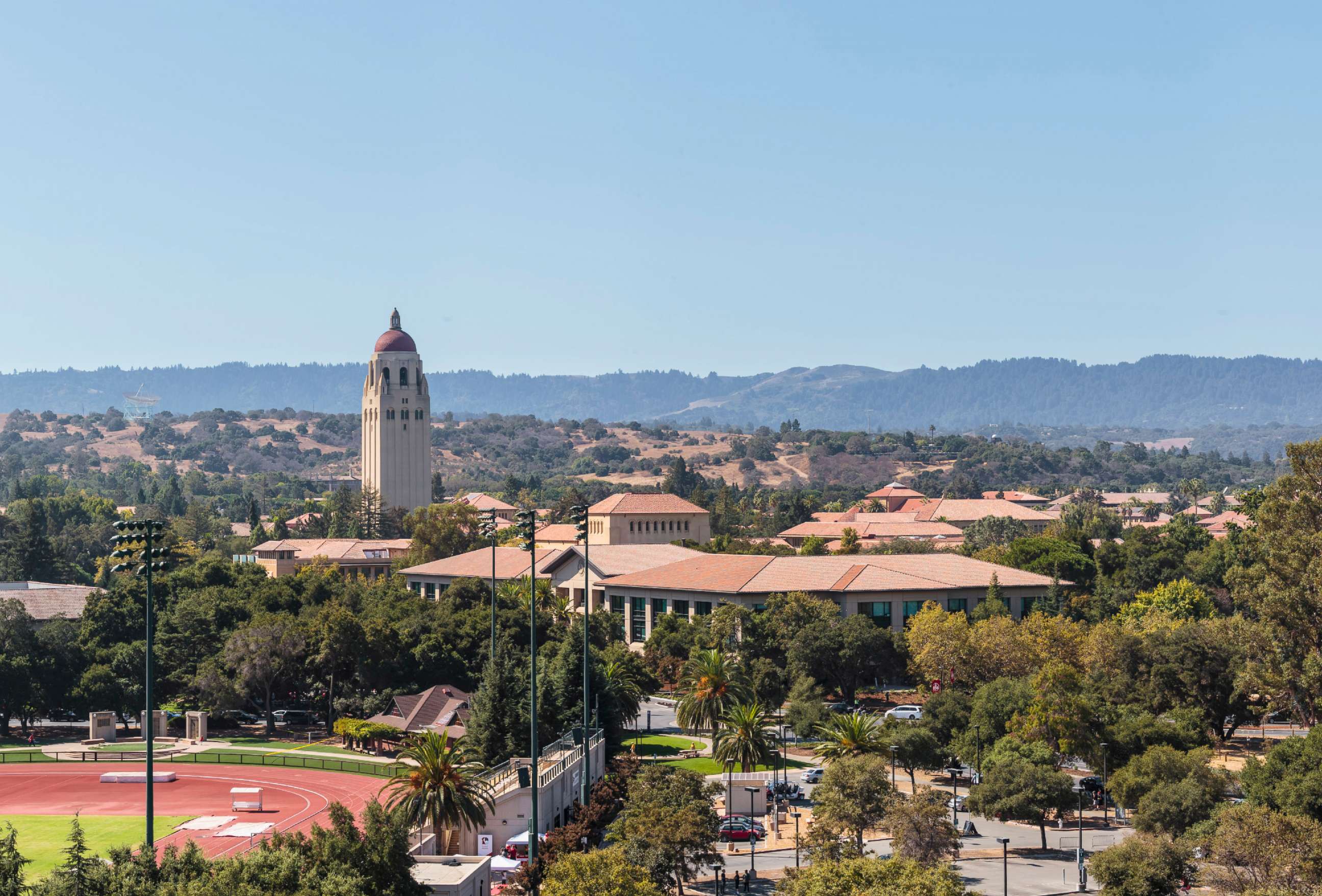 PHOTO: A general view of the Stanford University campus including Hoover Tower on Sept. 30, 2017 in Palo Alto, Calif.