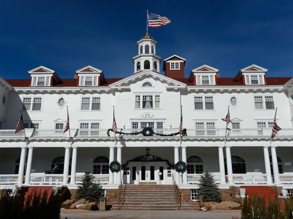 PHOTO: The front of the Stanley Hotel is pictured on Jan .12, 2016 in Estes Park, Colo.