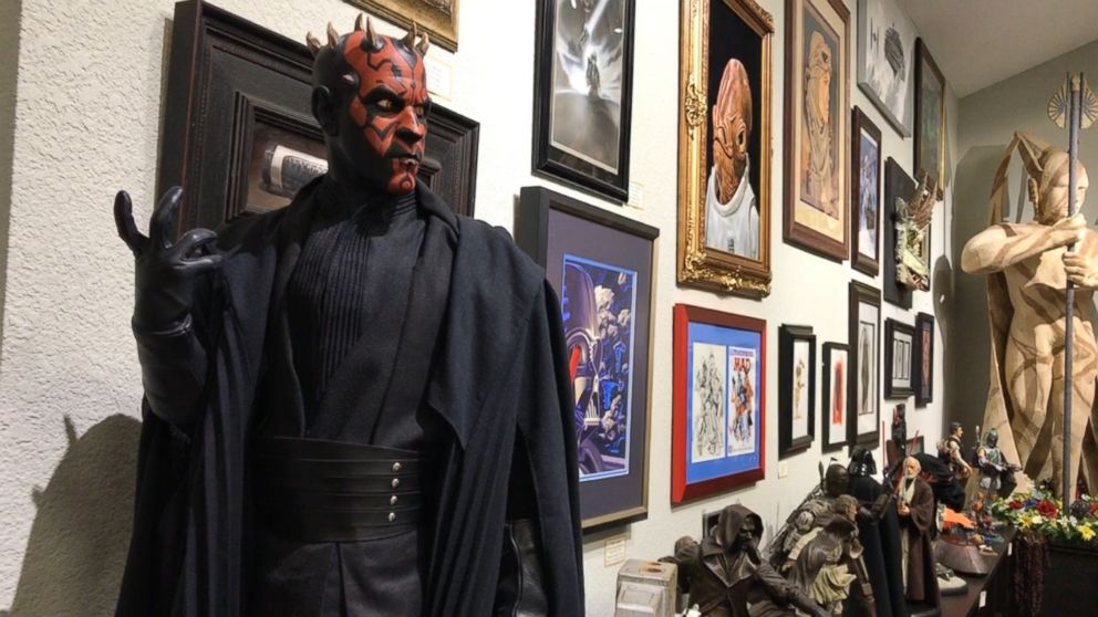 PHOTO: Sculptures and paintings, some made by Star Wars fans, take up a large section at Rancho Obi Wan.