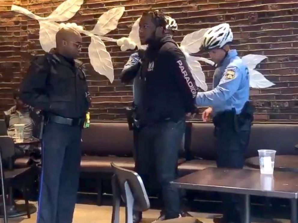   PHOTO: Two men were arrested at Starbucks in Philadelphia on April 12, 2018. 