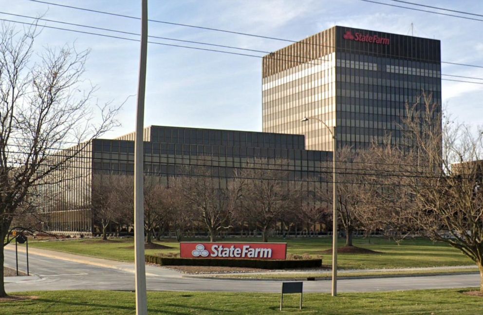 PHOTO: The headquarters for State Farm Insurance is shown in Bloomington, Illinois.