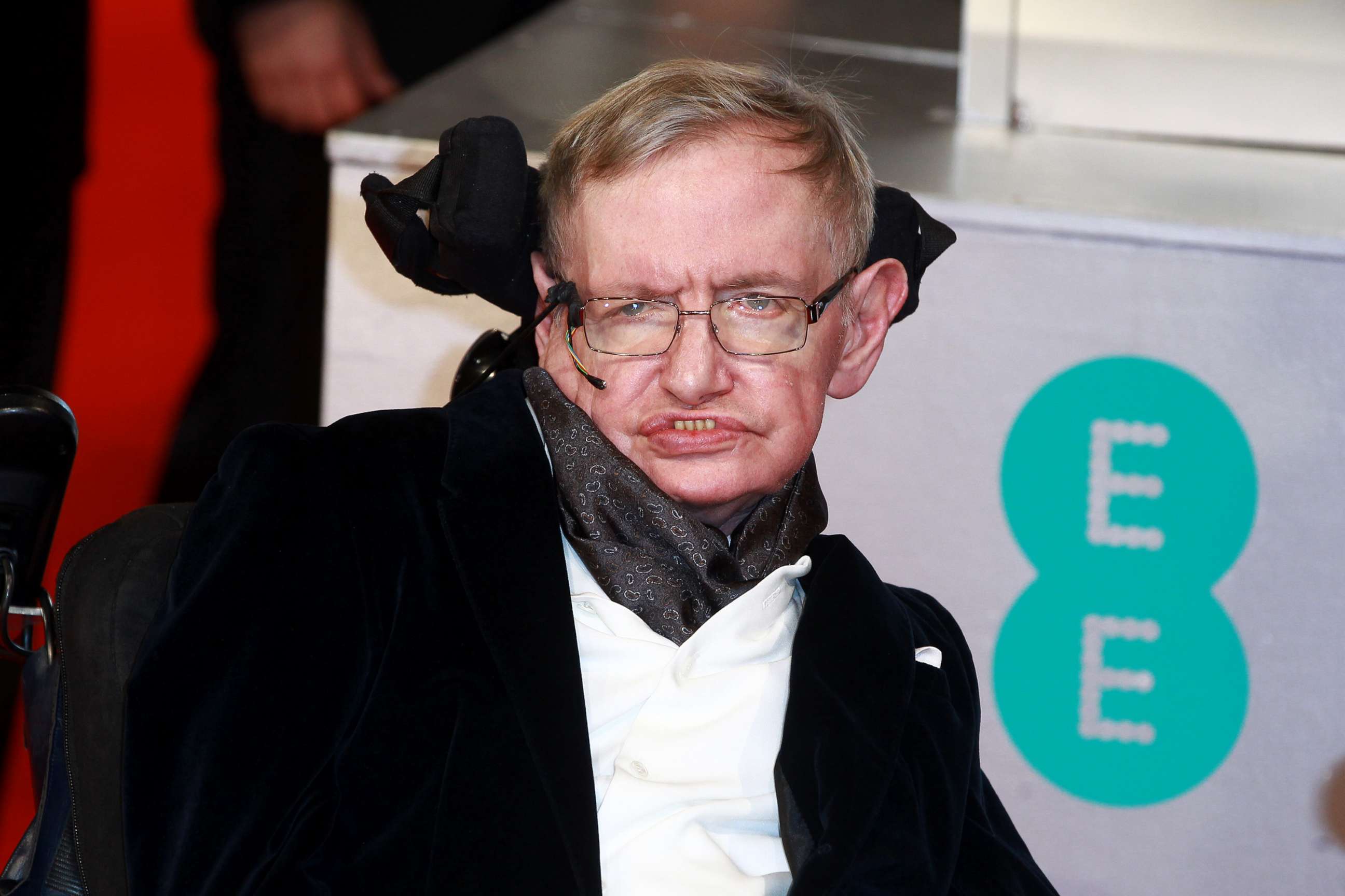 PHOTO: Stephen Hawking attends the EE British Academy Film Awards at The Royal Opera House, Feb. 8, 2015 in London. 