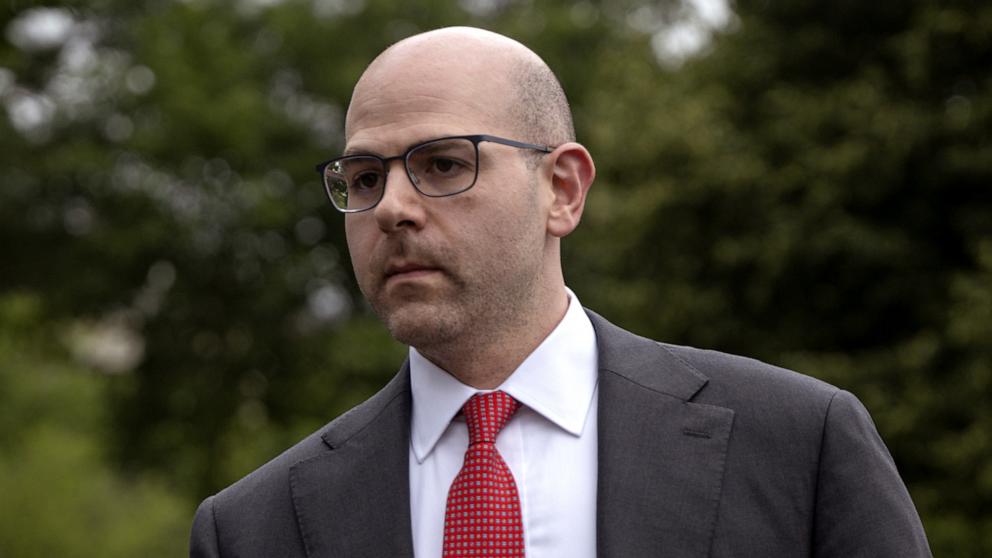 PHOTO: United States Chairman of Council of Economic Advisers Stephen Miran is seen outside the White House in Washington, June 17, 2025. 