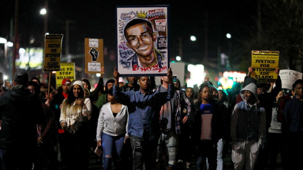 Protests rock Sacramento for second day after fatal police shooting of ...