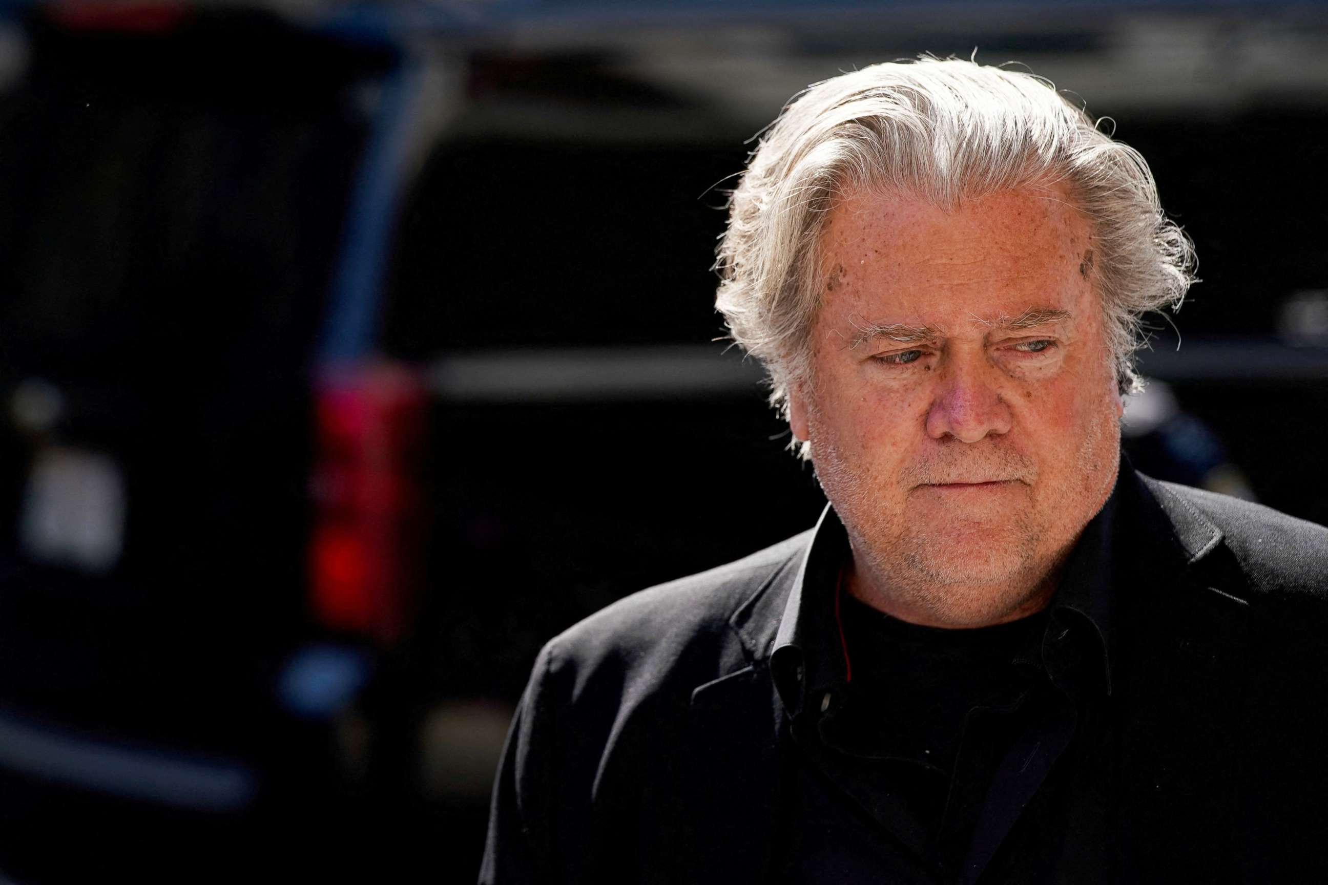 PHOTO: Steve Bannon, talk show host and former White House advisor to former President Donald Trump, arrives to U.S. District Court in Washington, June 15, 2022.