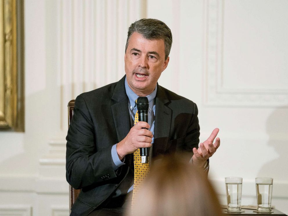 PHOTO: Alabama Attorney General Steve Marshall speaks at a roundtable event to salute U.S. Immigration and Customs Enforcement (ICE) officers and U.S. Customs and Border Protection (CBP) agents at the White House, Aug. 20, 2018.