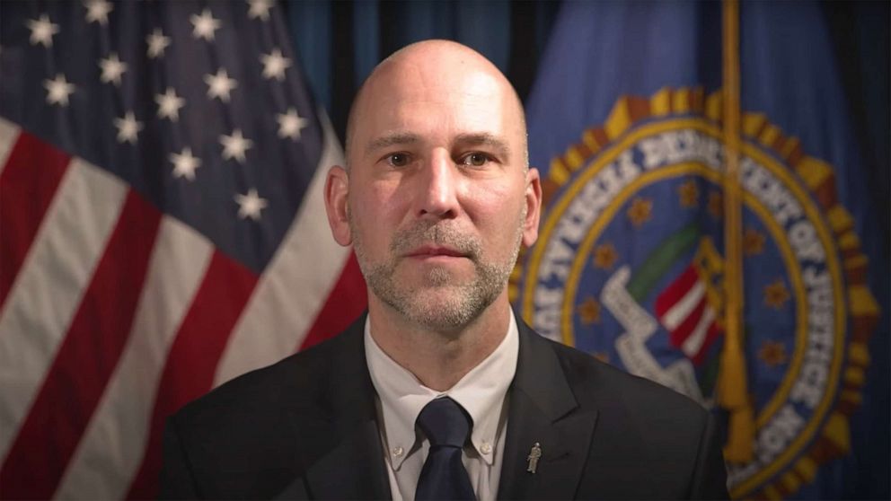 PHOTO: Steven M. D'Antuono, assistant director in charge of the FBI's Washington Field Office speaking in an FBI video on March 18, 2021.