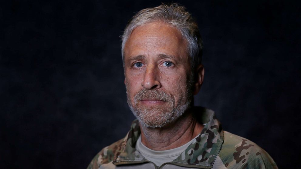 PHOTO: Jon Stewart poses for a portrait prior to the opening ceremony of the 2019 Warrior Games at Amalie Arena on June 22, 2019 in Tampa, Florida.
