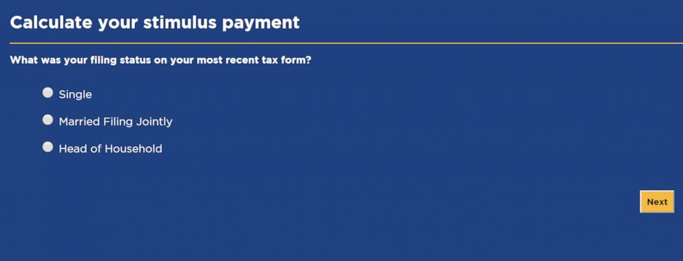 PHOTO: Your filing status helps determine your stimulus payment. 