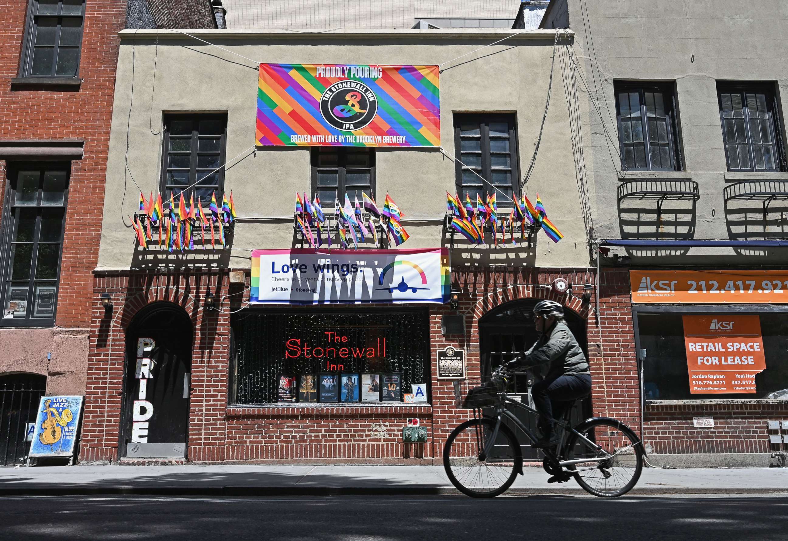 PHOTO: This photo shows The Stonewall Inn on June 4, 2019, in New York.