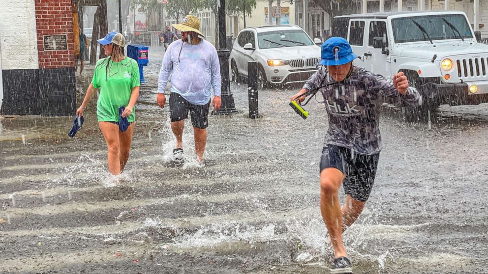 Tropical storm Elsa nearing landfall as it slams Florida with gusty winds, heavy rain