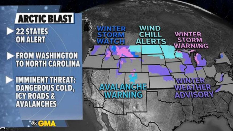 PHOTO: A storm is moving across the country and will bring heavy snow this weekend, Feb. 5, 2021.