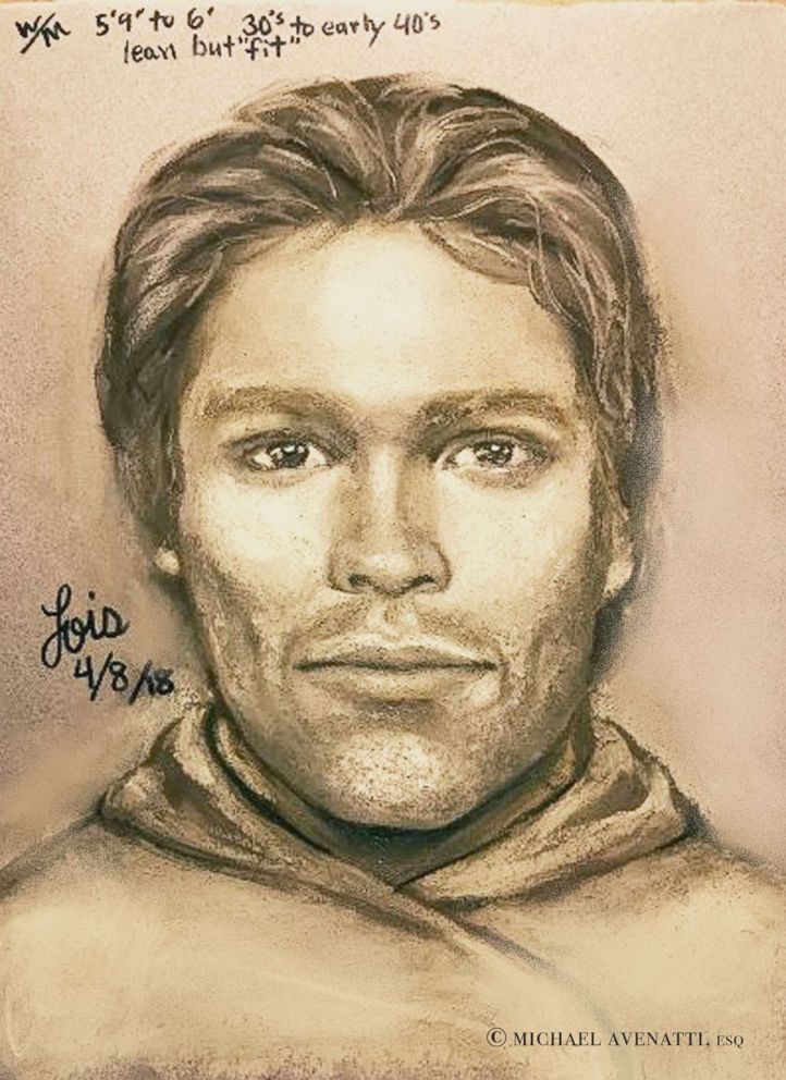 PHOTO: This artist's drawing released by attorney Michael Avenatti, purports to show the man that the adult film actress Stormy Daniels says threatened her in a Las Vegas parking lot in 2011 to remain quiet about her affair with President Donald Trump. 