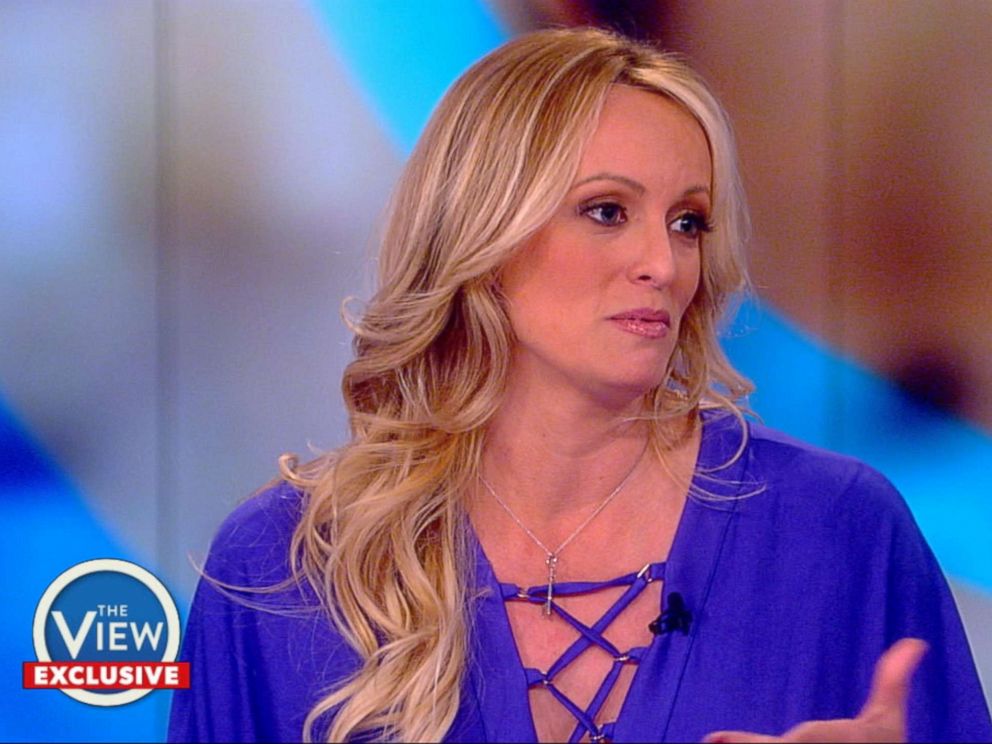 PHOTO: Stormy Daniels appears on The View, April 17, 2018.