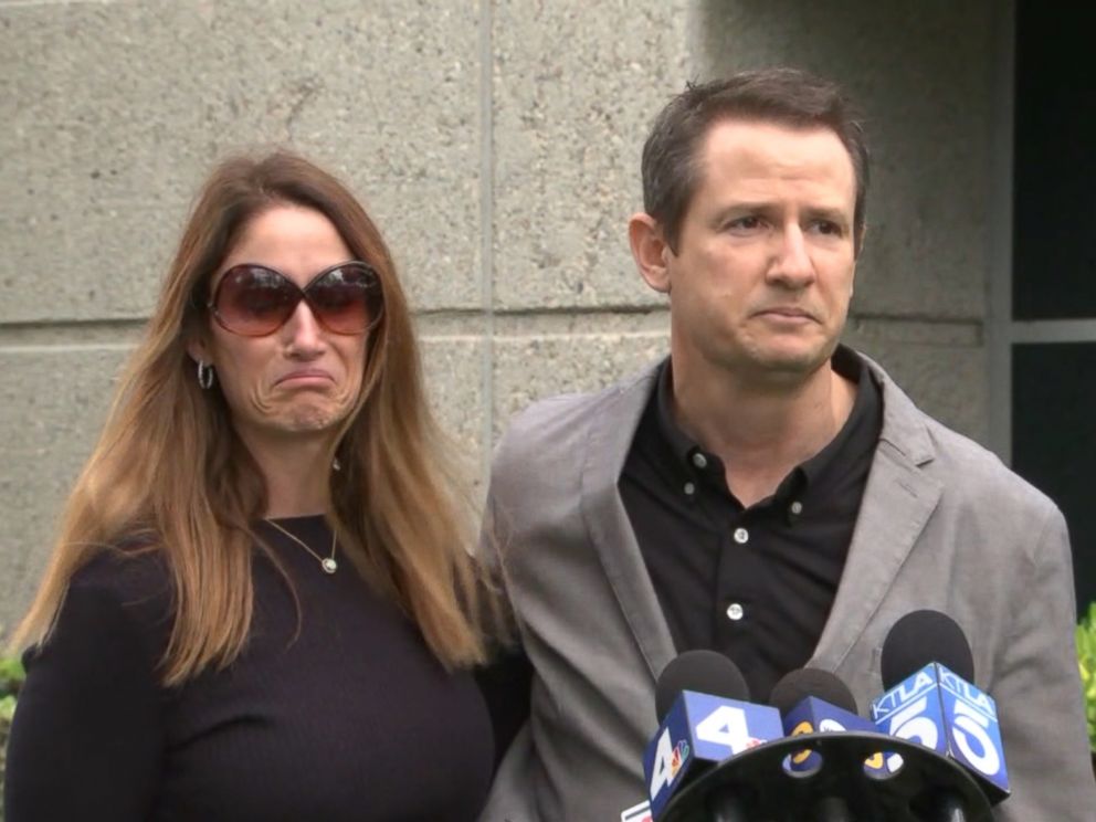 PHOTO: Blaze Bernsteins parents speak at a press conference, Jan. 10, 2018, after his body was found.