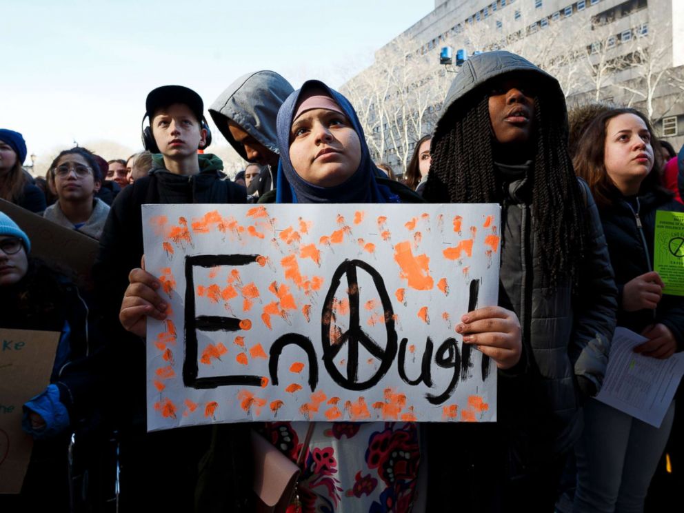 Bay Area students in northern California rally against gun-related violence