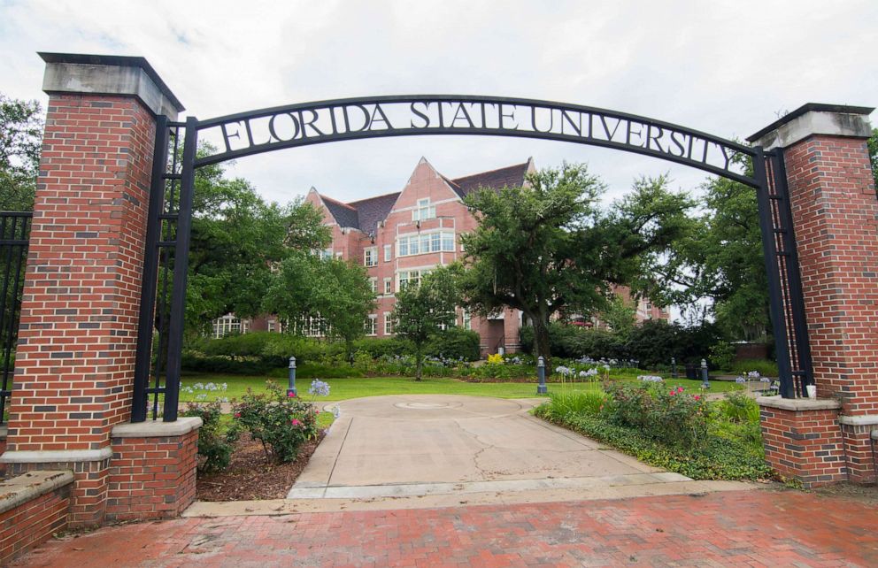 PHOTO: The Florida State University (FSU) college entrance is pictured in Tallahassee, Fla.