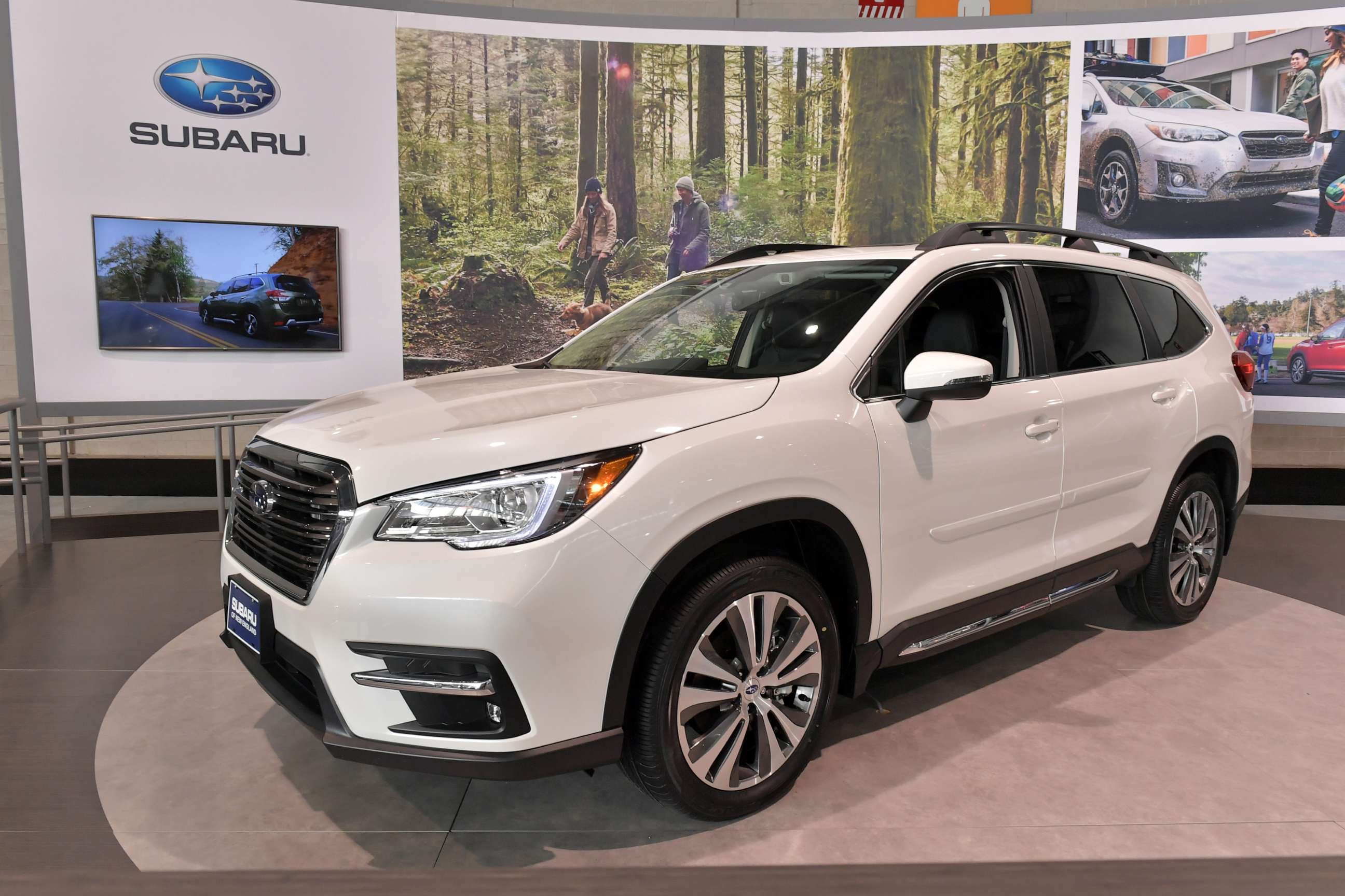PHOTO: The Subaru 2019 Ascent is seen at the 2019 New England International Auto Show Press Preview at Boston Convention & Exhibition Center on Jan. 17, 2019 in Boston.