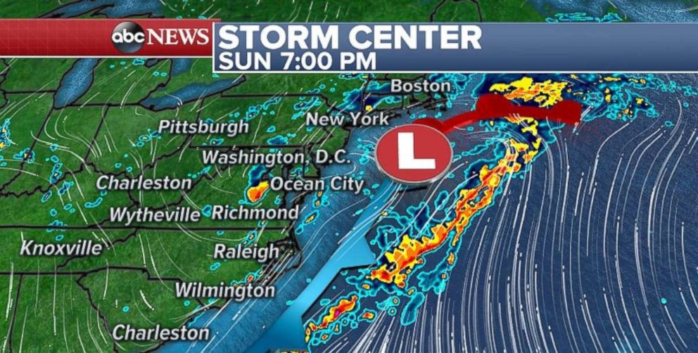 The heaviest of the rain appears likely to miss the entire East Coast.