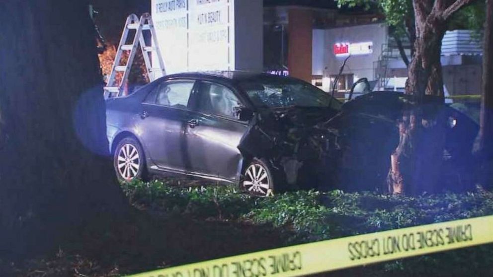 PHOTO: A car ran over at least eight pedestrians in what was possibly an intentional act in Sunnyvale, Calif., on Tuesday night, April 23, 2019.