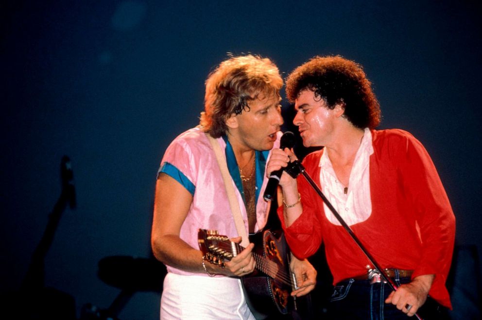 PHOTO: Air Supply performs in 1983.