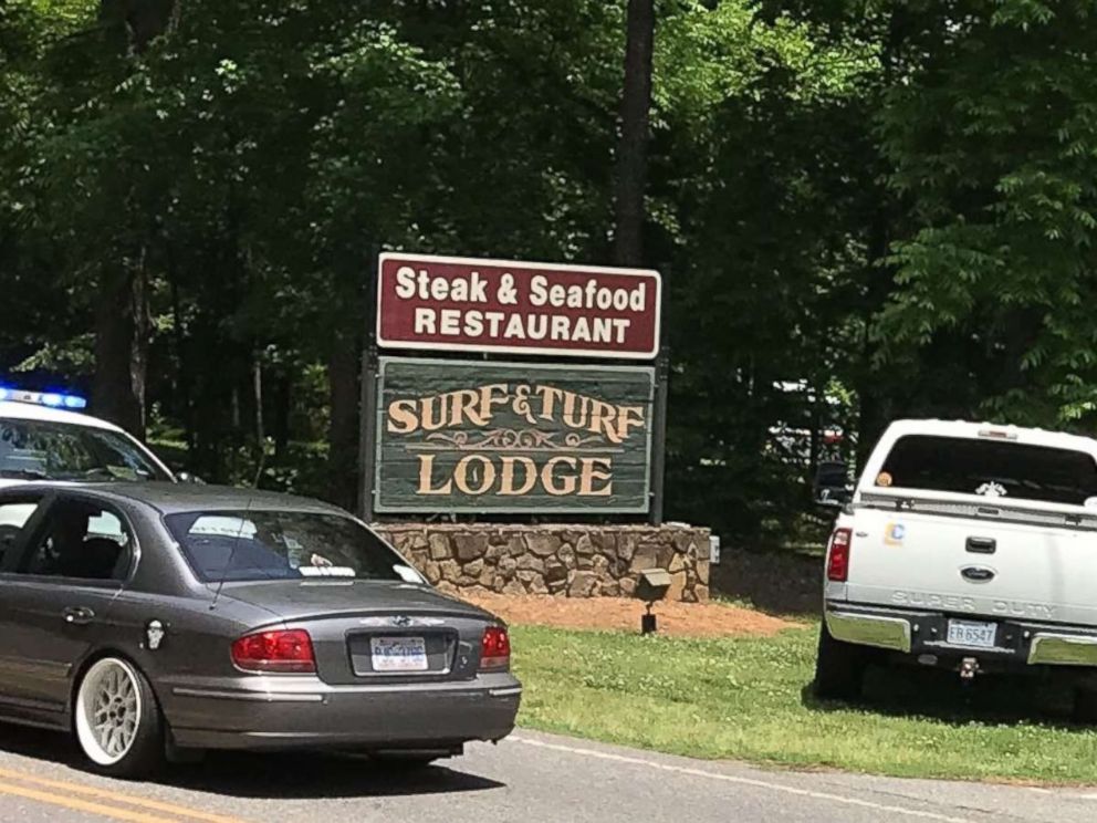 A man drove his car through the front of the Surf and Turf Lodge in Bessemer City, N.C., killing two people, on Sunday, May 20, 2018.