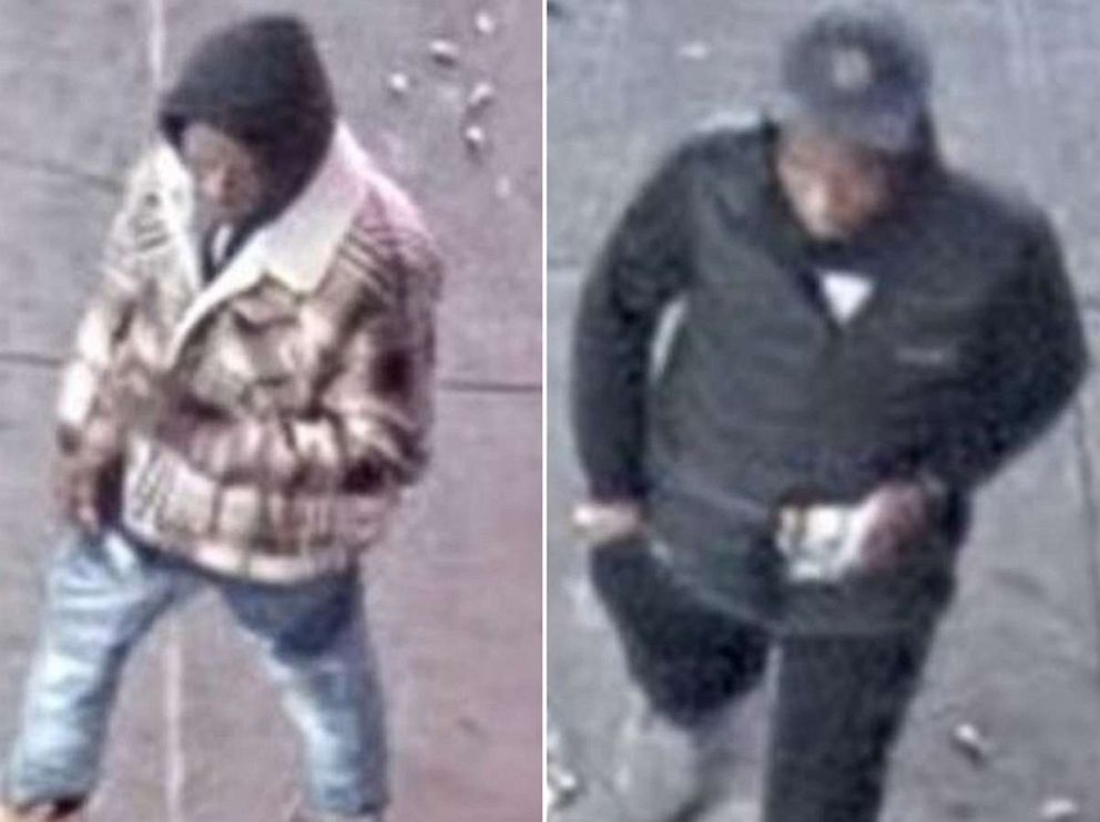 PHOTO: Police released photos of two men sought in connection with a fatal stabbing near Penn Station in NYC on Nov. 25, 2021.