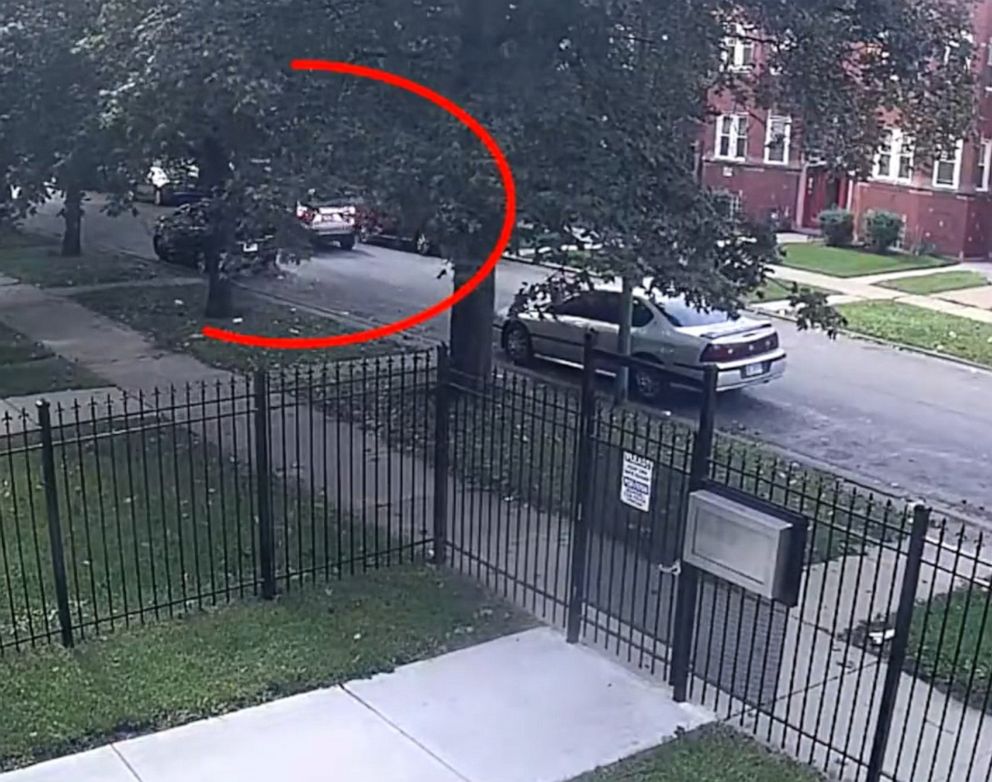 PHOTO: Police say a person of interest is seen here parking Kierra Cole's car near her home.