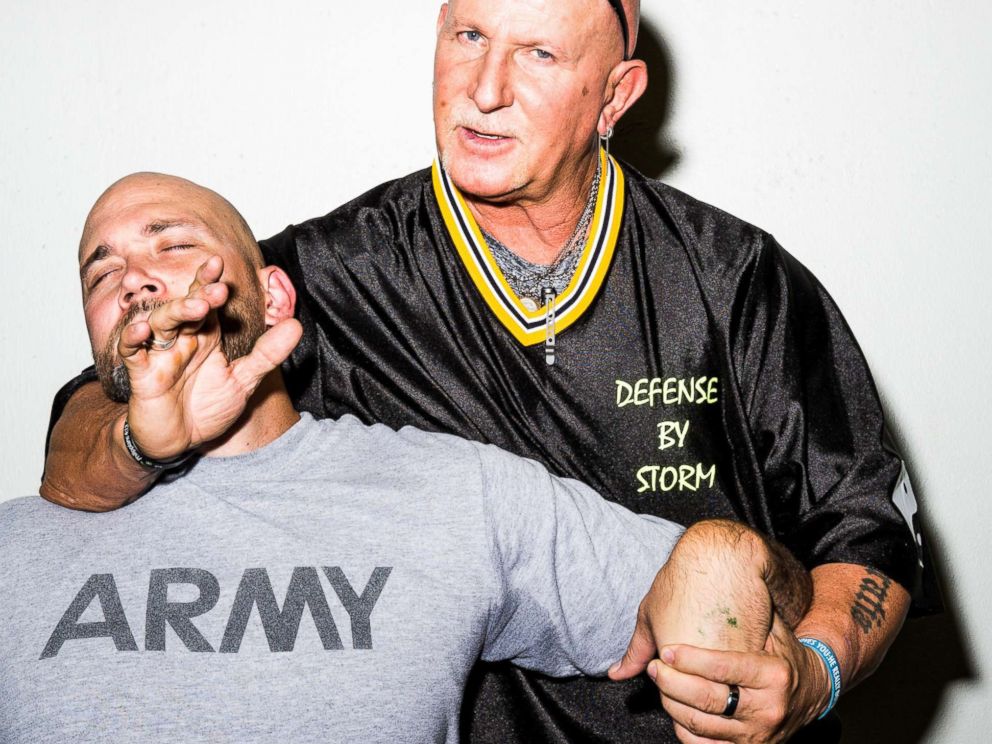PHOTO: Norman Storm Cantwell demonstrates his self defense skills.