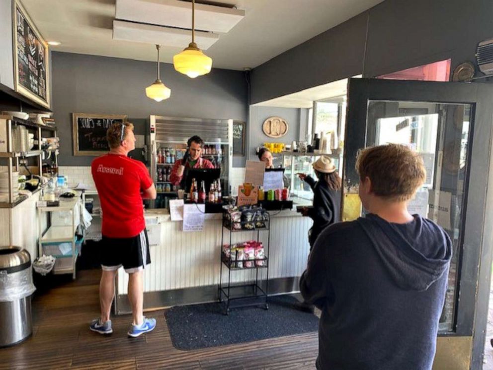 PHOTO: Alejandro Eusebio turned his Los Angeles restaurant, Sweetsalt, into a market to help feed service industry workers who are out of a job.