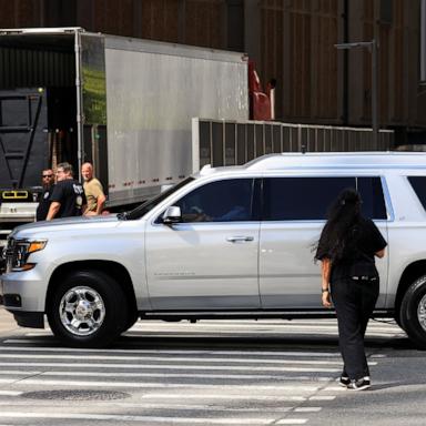 PHOTO: A Chevrolet Suburban SUV believed to be transporting Taylor Swift arrives at Madison Square Garden in New York City, July 2, 2026. 