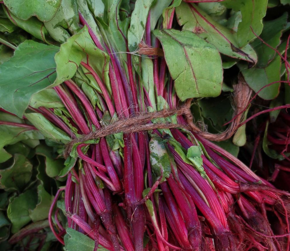 PHOTO: Swiss chard, an in season vegetable to look out for at the markets this spring, is photographed here at New York City's Union Square Greenmarket farmer's market. 
