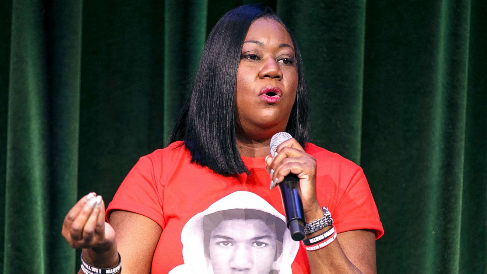 PHOTO: Sybrina Fulton speaks at an event in Venice, Calif., on July 26, 2018.