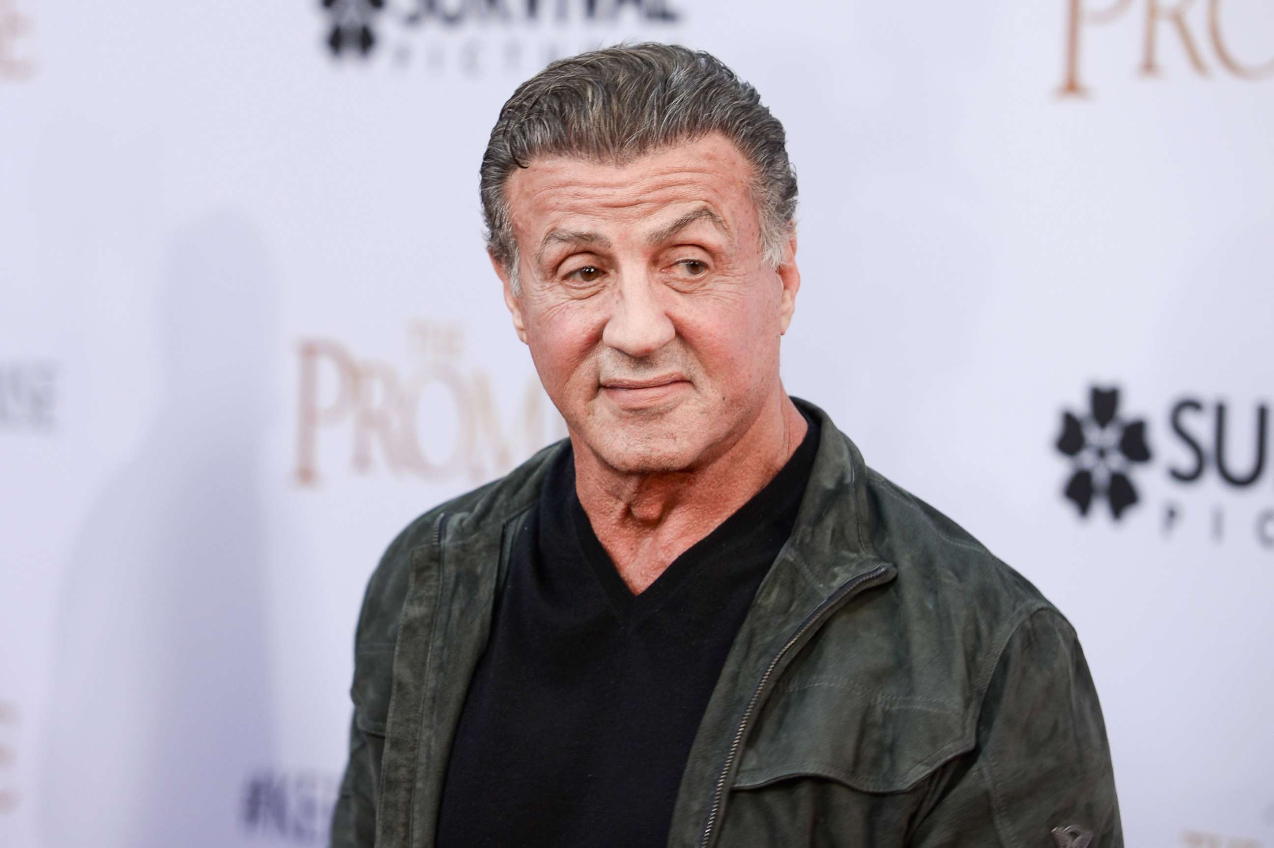 PHOTO: Sylvester Stallone arrives to the Los Angeles premiere of 'The Promise' at TCL Chinese Theater, April 12, 2017 in Hollywood, Calif.