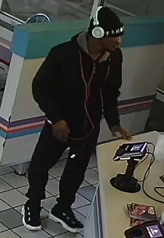 PHOTO: Surveillance footage shows a man who prepared food and napped during a burglary at a local Taco Bell in Lawrenceville, Ga., on Dec. 25, 2019.