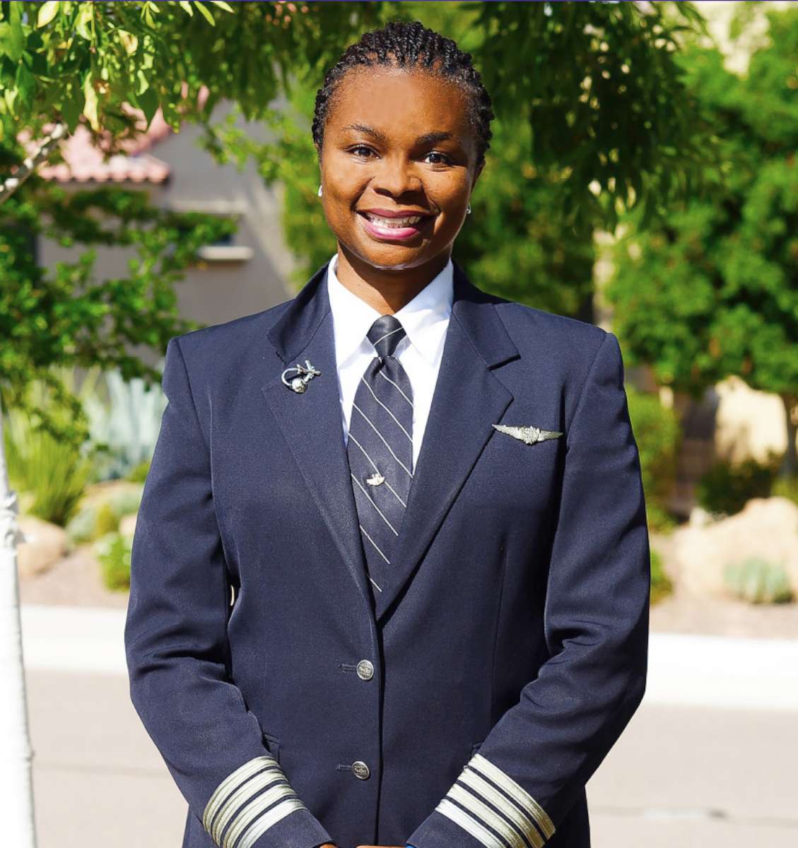PHOTO: FedEx posted this image of Tahirah Brown, FedEx's first African American female pilot, on their website, in this undated photo.