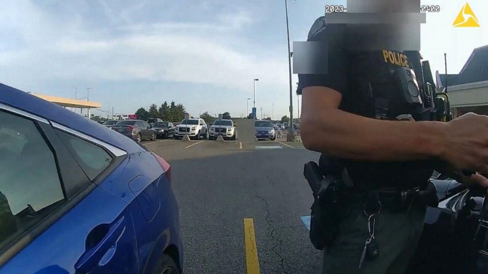PHOTO: The Blendon Township Police Department in Ohio released the body cam footage showing the fatal shooting of 21-year-old Ta'Kiya Young, a pregnant shoplifting suspect, in a Kroger parking lot on Aug. 24, 2023.