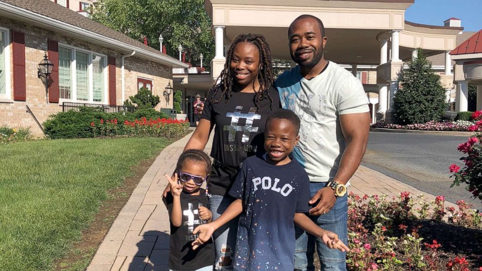 PHOTO: Tamara South is seen here with husband Tovelle and children Tahlia, 7, and Tovelle Jr., 9. They live in the South Bronx and have been remote learning. Tamara said COVID-19 turned their lives upside down.
