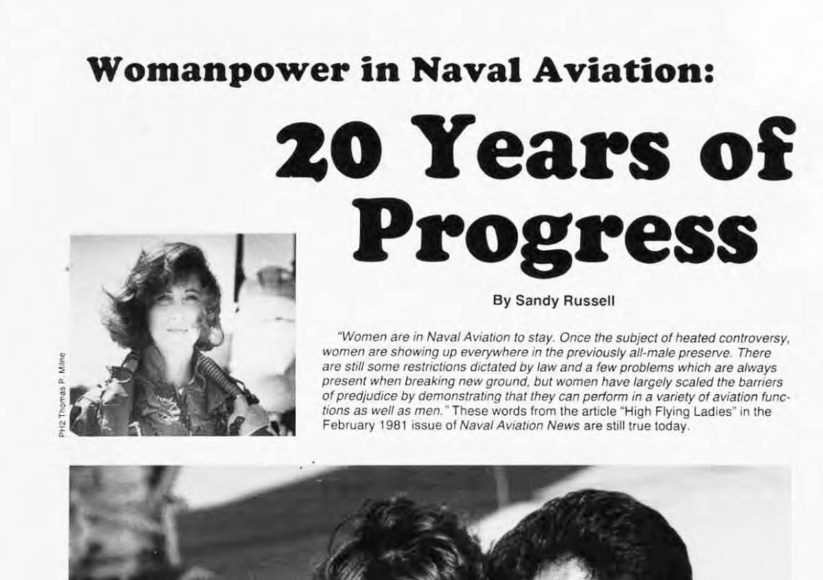 PHOTO: Pilot Tammie J. Shults is pictured in a photograph used in a 1992 issue of the military magazine, "Naval Aviation News."