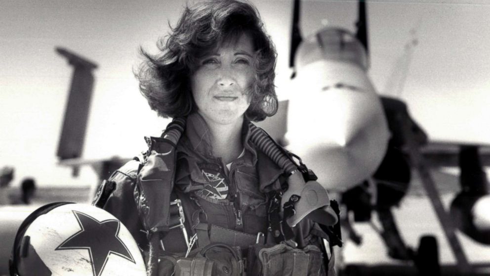 PHOTO: Lt. Tammie J. Shults, one of the first women to fly Navy tactical aircraft, poses in front of an F/A-18A in 1992. After leaving active duty in early 1993, Shults served in the Navy Reserve until 2001.