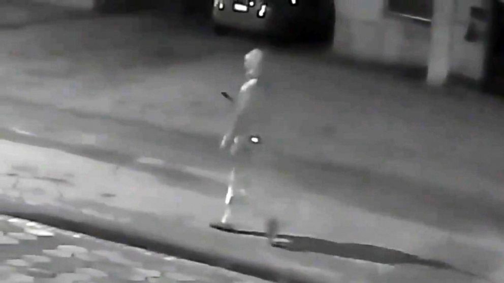 A surveillance video of a person of interest is shown here from Tampa Bay Police Department.
