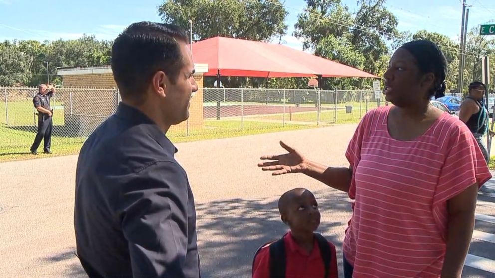 PHOTO: Kim Pitt told ABC News she refuses to walk her son to school, electing instead to drive him after the three unsolved murders sent shivers through her Seminole Heights neighborhood.