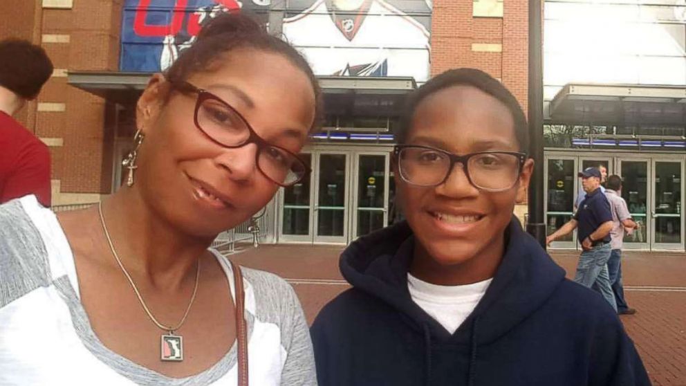 PHOTO: Tanisha Agee-Bell, left, wants an Ohio teacher who told her 13-year-old son, Nathan, he might be "lynched" by his classmates, to be removed from the classroom.