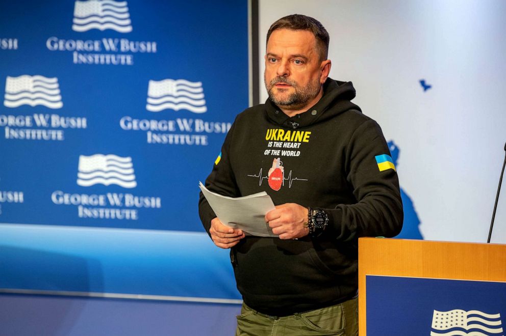 PHOTO: HIV/AIDS advocate Dmytro Sherembei spoke about the impact of PEPFAR in his home country of Ukraine at the PEPFAR at 20 event in Washington D.C. on Feb. 24, 2023, which marked the one-year-anniversary of Russia’s invasion.