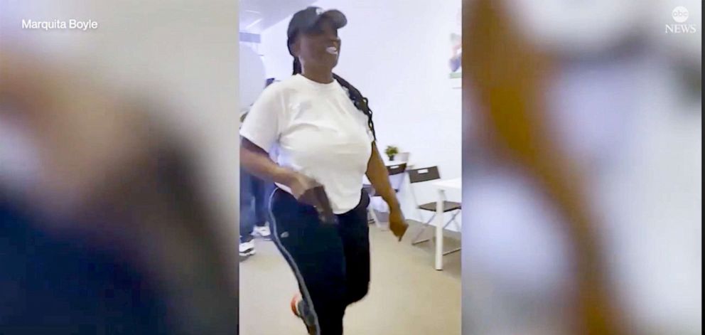 PHOTO: Tax preparer Latunya Wright has been arrested after being caught on video allegedly pulling a gun on customer in Houston, March 26, 2021.