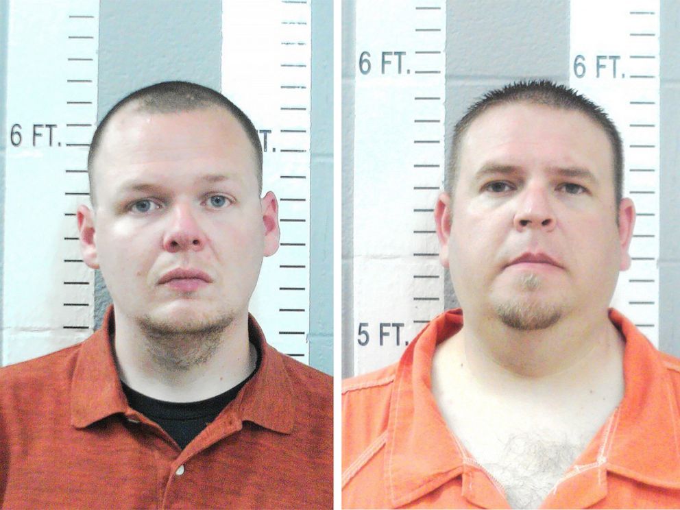 PHOTO: Left, Joshua Taylor, 25, and Brandon Dingman, 34, of the Wilson Police Department in Oklahoma, is charged in connection to the second-degree murder of Jared Lakey.