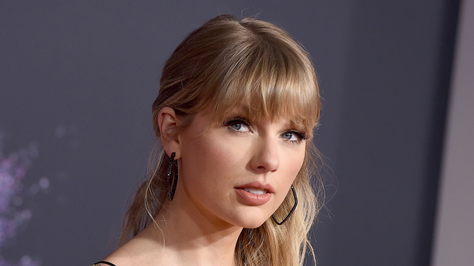 PHOTO: FILE - This Nov. 24, 2019 file photo shows Taylor Swift at the American Music Awards in Los Angeles. Swift was named songwriter of the year at the second annual Apple Music Awards.