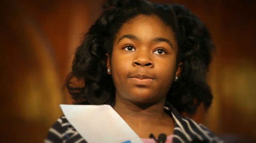 PHOTO: Tchanori Kone, a fifth grader who won a Martin Luther King Jr. Speech competition, is pictured in this still image from video.