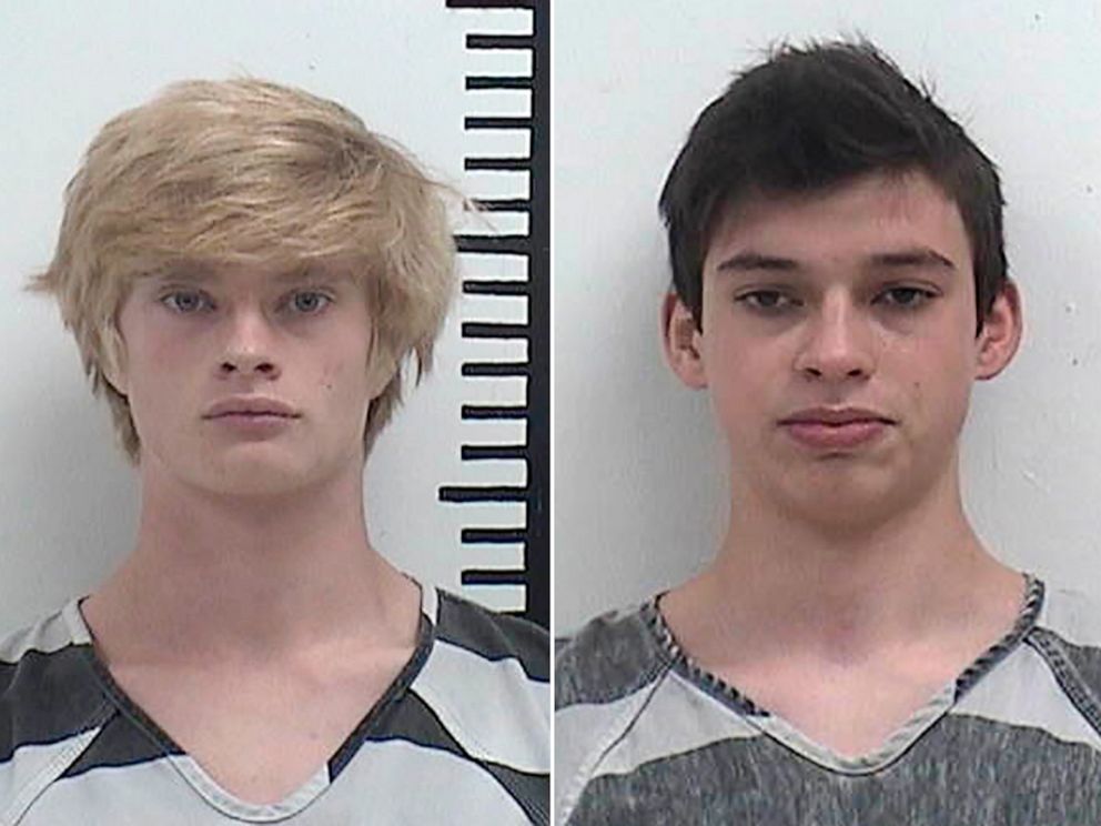 PHOTO: Jeremy Everett Goodale and Willard Noble Chaiden Miller in police booking photos. 